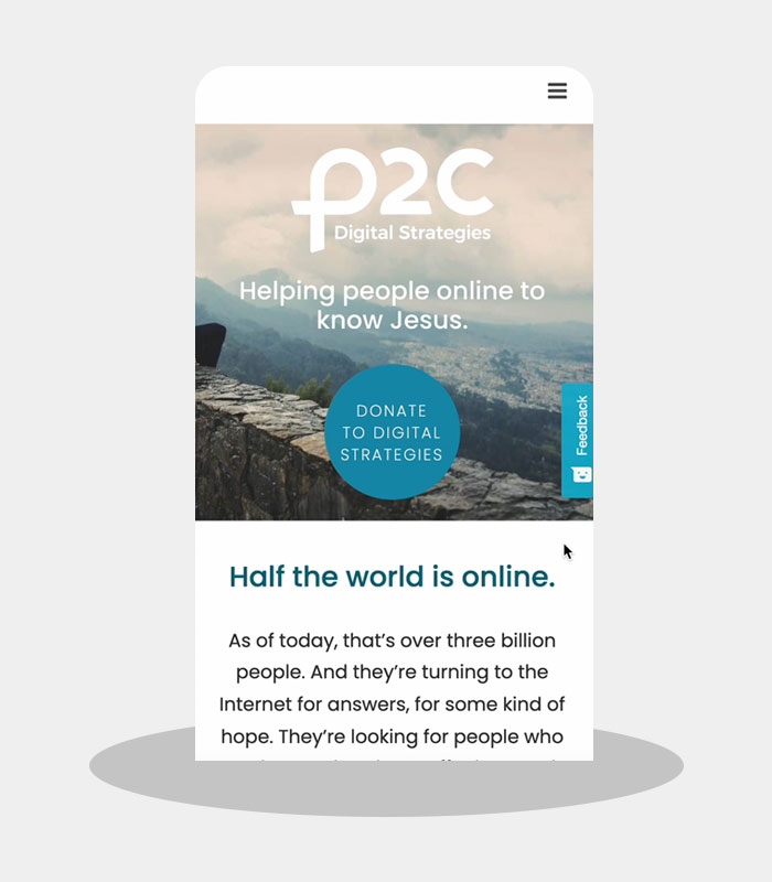 p2c mobile website