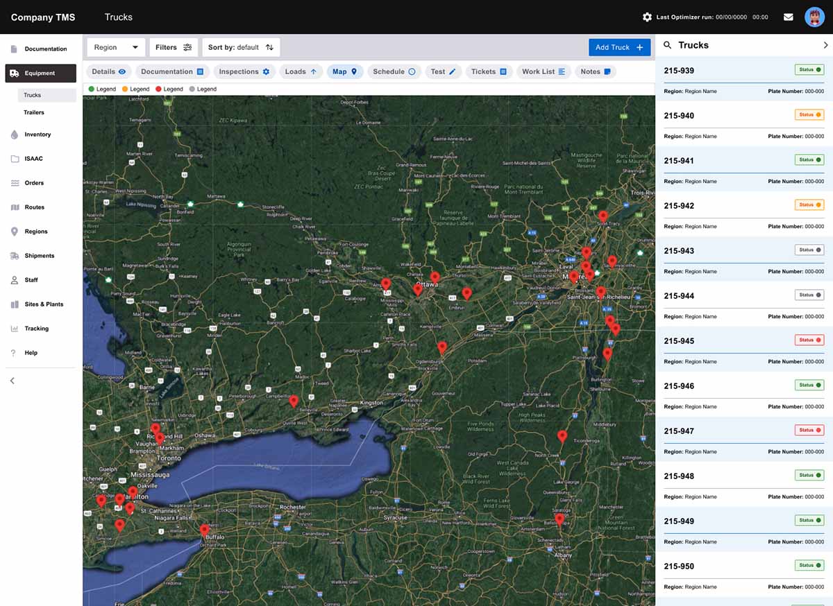 Site finder page